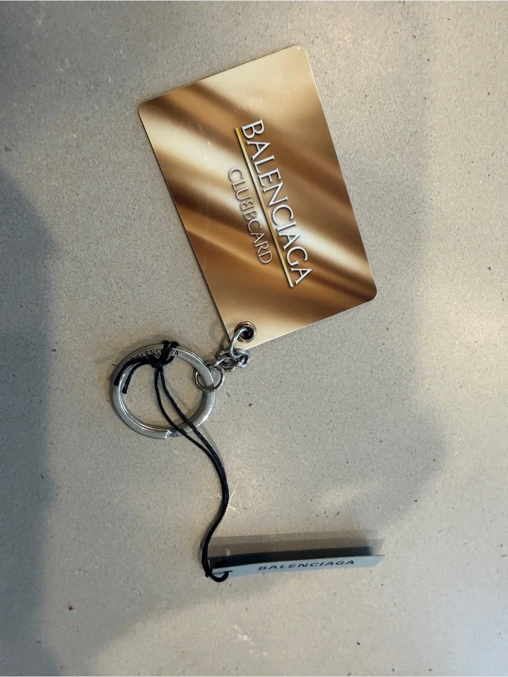 Balenciaga Club Card Key Ring Key Chain